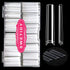 No C Curve 3XL Long Square Nail Tips for Acrylic Nails, SWETIDY 360PCS Clear False Nails with Case