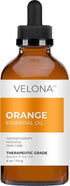 Velona Orange Essential Oil - 4 oz | 100% Pure Natural | for Aromatherapy, Massage, Skincare, Soapmaking