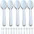 Plastic Utensils Spoon Individual Packaging - Silverware Bulk Pack Disposable Cutlery Party Supply Heavy Duty
