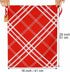 HRX Package 100% Cotton Gift Bags Drawstring, 20x16 inch, 3pcs Christmas Wrapping Sacks for Party Favor