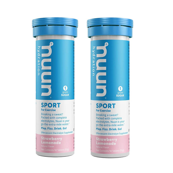 Nuun Hydration: Strawberry Lemonade Electrolyte Drink Tablets, 2 Tubes of 10 Tabs