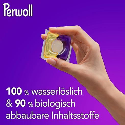 Perwoll (19 All-in-1 Caps Black Detergent Washes) | Detergent | Caps Gently Clean and Renew Colors & Fibers | For All