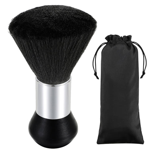 Vtrem Hair Brush, Barber Brush Neck Duster: Black, Oblong, Nylon Bristles for Barbers or Salon Professionals
