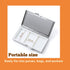 Travel-Friendly Cute Pill Organizer - Small Metal Case for Vitamins & Supplements