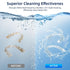 Ultrasonic Retainer Cleaner Machine for Dentures, Mouth Guards, Braces, Toothbrush Heads, Jewelry, 200ML Capacity,