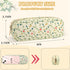 XSUIOY Floral Small Makeup Bag for Purse Nylon Pencil Pouch, Coquette Aesthetic Makeup Bag Cute Preppy Cosmetic Bag, Makeup Brushes Storage Bag Waterproof Travel Toiletry Bag Organizer(Vine Floral)