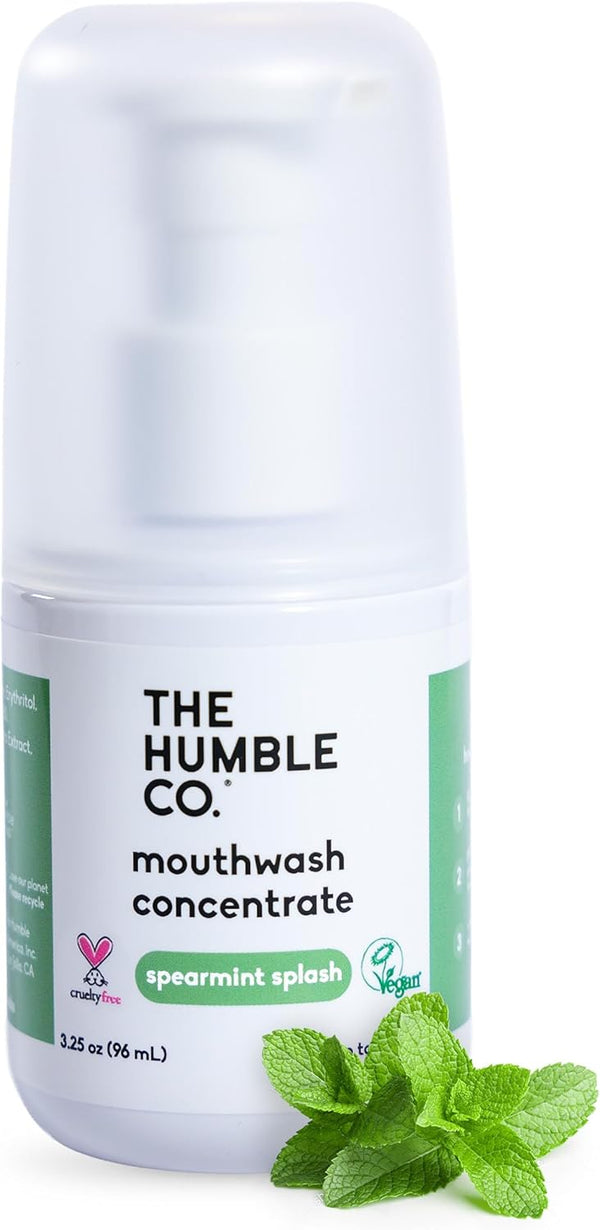 The Humble Co Mouthwash Concentrate for Bad Breath - Fluoride Free Natural