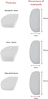 Setex Gecko Grip 1mm Anti Slip Eyeglass Nose Pads, Bulk Pack of 15 Clear Pairs, USA Made