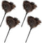 Ostrich Feather Duster Mini, Natural Fluffy Soft with Plastic Handle, Eco-Friendly Washable Reusable Handheld for
