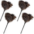 Ostrich Feather Duster Mini, Natural Fluffy Soft with Plastic Handle, Eco-Friendly Washable Reusable Handheld for