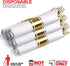 25 Pack Pre Rolled Plastic Silverware Sets for Parties, Gold Cutlery Set, Heavy Duty Utensils Individually Wrapped