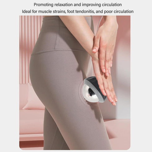 Zoeyilan Massage Ball Roller, Cold Relief Massage Roller, Rolling Removable Ice Massage Ball, Stainless Steel, Cold Hot
