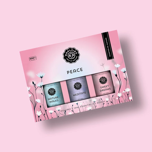Set Inner Peace Essential Oil | Calming Blends for Relaxation | Nature Walk, Meditate, & Sweet Dreams Blends | Perfect