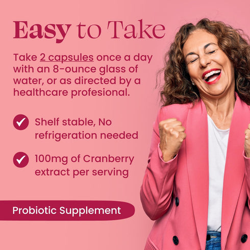 Optimal Prime Vaginal Probiotics for Women, 120 Capsules, with Prebiotics, Cranberry Extract, Supports Healthy Vaginal