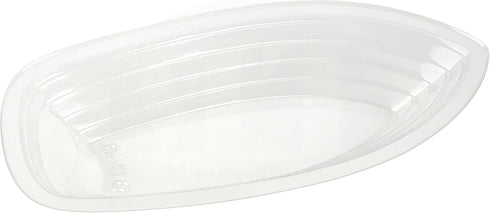 MT Products Clear Plastic Disposable Banana Split Boats - 12 oz Ice Cream Sundae Bowls (Pack of 15)