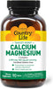 Country Life Target-Mins Calcium Magnesium Complex 1000mg/500mg - 90 Tablets, Certified Vegan & Gluten Free