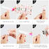 Maitys 168 Pieces Nail Strips, 12 Sheets Summer Full Wrap Nail Polish Stickers with File Manicure Kits for Women DIY