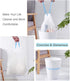 T-H-See 1.2 80 Counts,Auto Small Trash Bag, Gallon Garbage Bags Bathroom Trash can Liners for Bedroom Home Kitchen
