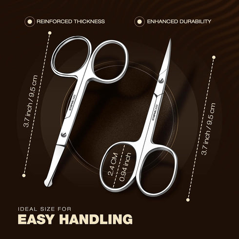 Utopia Care Eyebrow Scissors - Professional Stainless Steel Small Shears for Grooming Mustache, Beard, Eyelashes