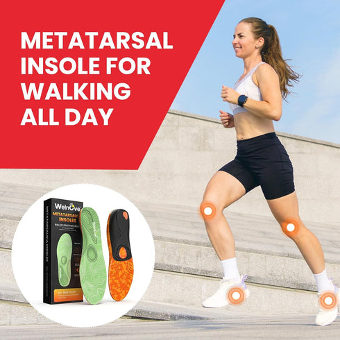 Metatarsal Pain Relief Insoles Morton's Neuroma Shoe Insert for Men & Women Relieve Ball of Foot