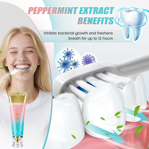 Xinlly 24 Niacinamide Whitening Toothpaste, Hydroxyapatite Toothpaste, Effectively Whitens Teeth, Protects Tooth