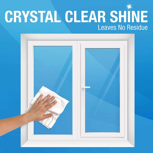 MiracleWipes for Glass – Disposable, Streak-Free Cleaning Wipes for Mirrors, Windows, Kitchen, Home, Auto, 30 Count