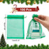 PH PandaHall 100pcs Organza Bags, 5x7 inch Jewelry Pouches, Gift Bags, Sheer Bag with Drawstring, Green Mesh Bag