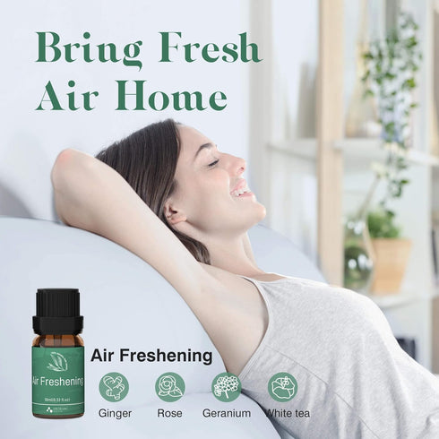 ASAKUKI Essential Oil Blends Set for Diffusers, Calming, Dreams, Breathe, Relaxing Aromatherapy Oils