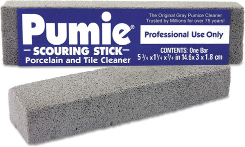 PUMIE Pack of 12 Pumice Stone for Toilet Cleaning, Heavy Duty Pumice Scouring Stick for Toilet Bowl Ring, Cleans Tough Toilet Stains & Hard Water Rings, Ideal for Cleaning Bathtubs, Sink, Pool & Grill