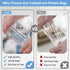 COIDEA 100 Pcs Cellophane Bags, 8.3x10.2 Inches Resealable Clear Poly Bags for Clothes, Decorative Wrappers, Party