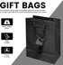 Novel Box Black Gift Bags with Handles, 10 Pack, 4.75x3.25x6.75 Inches, Small Paper Bulk Gift Bags