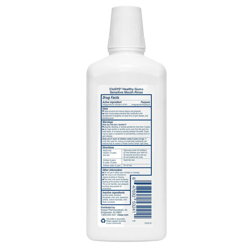 CloSYS Healthy Gums Oral Rinse Mouthwash, 32 Fl Oz