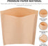 JOYOFREELY 500pcs 13x13.5cm Oil Proof Kraft Paper Bread Bags, Disposable Snack and Sandwich Wrapping Pouches