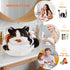 Openhaha Drawstring Travel Organizer - Cat Gift Cosmetic Pouch, Lay Flat Makeup Bag for Cat Lovers