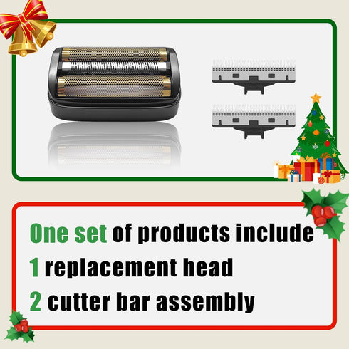 Shaver Replacement Foil and Inner Cutters Compatible with Andis 17300 reSURGE Electric Shaver,Black (1 Pack)