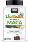 FORCE FACTOR Perfect Maca Supplement with Saffron, Maca Root, and DIM - Dark Cherry Flavor, 60 Soft Chews