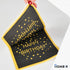 HOME-X Happy Birthday Black and Gold Paper Napkins - Square Party Napkins, 48 Count
