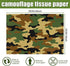 100 Sheets 20 * 14 Inches Camo Tissue Paper for Gift Wrapping, Green Black Camouflage Tissue Paper for Gift Bags for Birthday Camping Themed Party Retirement Hunting Party DIY Craft by Bolsome