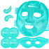 Ice Face Eye Mask for Dark Circles and Puffiness, Cold Warm Compress Gel Mask Package for Women and Men