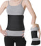 S Abdominal Binder Post Surgery, Elastic Waist Band for Stomach Support & Compression, 3 PANEL - 9" High BLACK