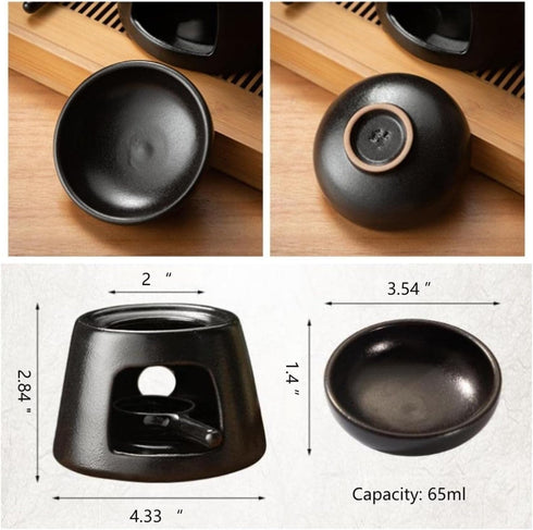 HOMDECORA Candle Holders Oil Burner Wax Melt Burners Aromatherapy Aroma Ceramic Diffuser Candle Tealight Holder Table
