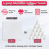 Pack 100, 11.5"X11.5" FIXSMITH White Microfiber Cleaning Cloth, of Cleaning Rags for Housekeeping and Kitchen, Reusable