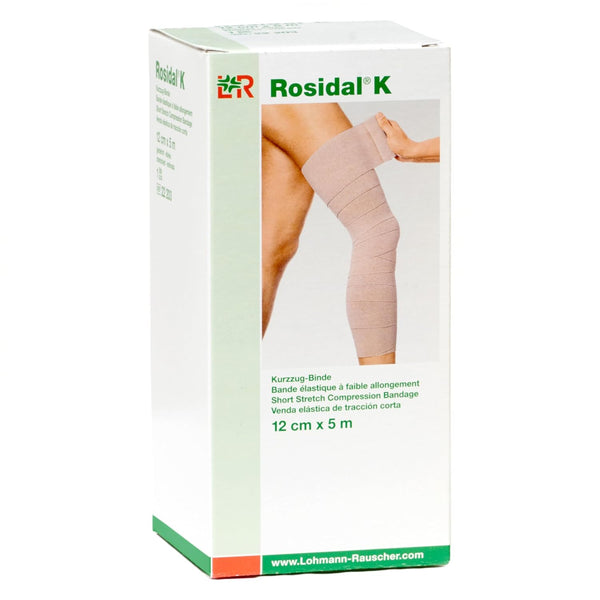 Lohmann & Rauscher Rosidal K Short Stretch Compression Bandage, 4.72" x 5.5 Yards for Lymphedema Management
