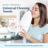 Universal Cleaning Towels - White Bulk 36 Pack, 16” X 19” 100% Cotton Fully Bordered Commercial Grade Terry Weave Cloth