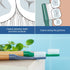 TEPE Choice Soft Toothbrush, Dental Toothbrush for Teeth Cleaning with 3 Replaceable Heads, Green