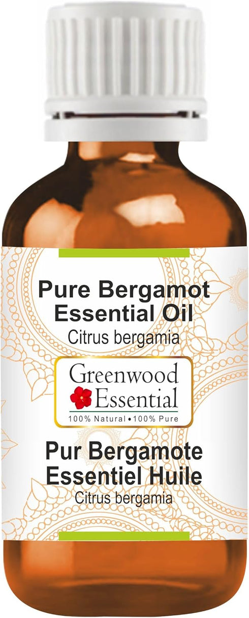 Pure Bergamot Essential Oil (Citrus bergamia) 50ml (1.69 oz) - Steam Distilled Essential Oil