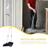 KALLORY Broom and Dustpan Set, Dust Pan and Broom Combo for Floor Cleaning, Upright Long Handle Broom for Indoor