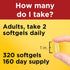 Nature Made Fish Oil 1000 mg Softgels, Omega 3 Fish Oil for Healthy Heart Support, 320 Softgels