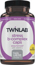 Twinlab Stress B-Complex Caps - Complete B-Complex & 1000 mg Vitamin C - Energy Support Supplement - 100 Capsules