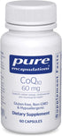 Pure Encapsulations CoQ10 60 mg | Coenzyme Q10 Supplement for Energy, Antioxidants, and Cardiovascular Support | 60